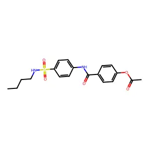 4-{[4-(Butylsulfamoyl)phenyl]carbamoyl}phenyl acetate structure