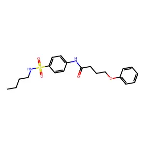 N-[4-(butylsulfamoyl)phenyl]-4-phenoxybutanamide structure