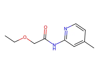 2-ethoxy-N-(4-methylpyridin-2-yl)acetamide structure