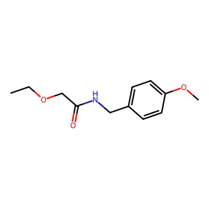 2-ethoxy-N-[(4-methoxyphenyl)methyl]acetamide structure