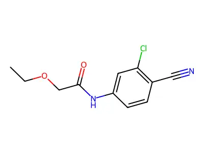 N-(3-chloro-4-cyanophenyl)-2-ethoxyacetamide structure