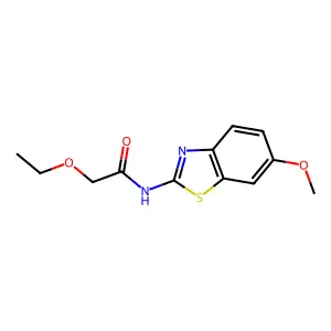 2-ethoxy-N-(6-methoxy-1,3-benzothiazol-2-yl)acetamide structure