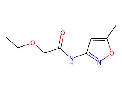 2-ethoxy-N-(5-methylisoxazol-3-yl)acetamide structure