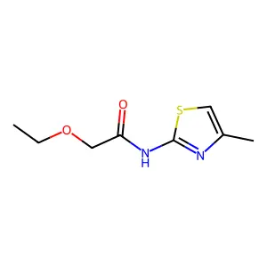 2-ethoxy-N-(4-methyl-1,3-thiazol-2-yl)acetamide structure