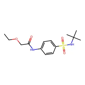N-[4-(tert-butylsulfamoyl)phenyl]-2-ethoxyacetamide structure