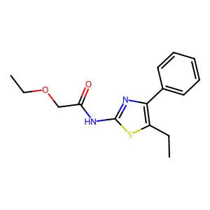 2-ethoxy-N-(5-ethyl-4-phenyl-1,3-thiazol-2-yl)acetamide structure