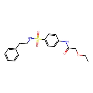 2-ethoxy-N-(4-{[(2-phenylethyl)amino]sulfonyl}phenyl)acetamide structure