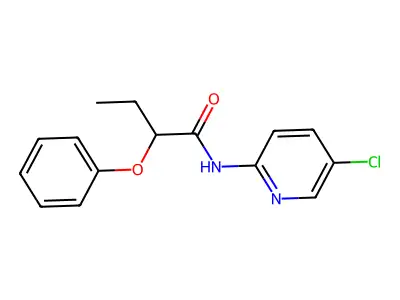 N-(5-chloropyridin-2-yl)-2-phenoxybutanamide structure