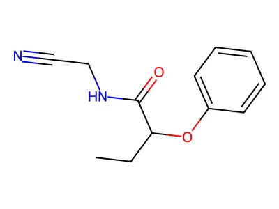 N-(cyanomethyl)-2-phenoxybutanamide structure