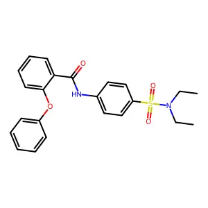 N-[4-(diethylsulfamoyl)phenyl]-2-phenoxybenzamide structure