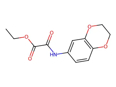 Ethyl (2,3-dihydro-1,4-benzodioxin-6-ylamino)(oxo)acetate structure