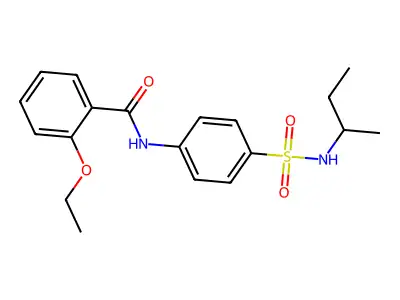 N-[4-(butan-2-ylsulfamoyl)phenyl]-2-ethoxybenzamide structure
