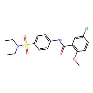 5-chloro-N-[4-(diethylsulfamoyl)phenyl]-2-methoxybenzamide structure
