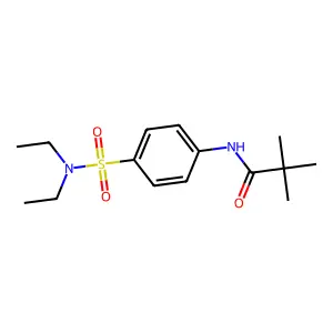 N-[4-(diethylsulfamoyl)phenyl]-2,2-dimethylpropanamide structure