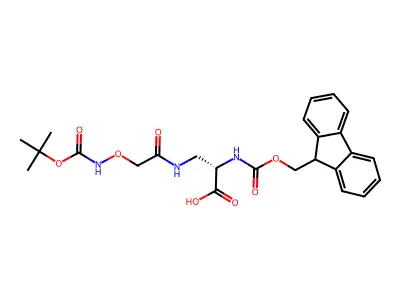 Na-Fmoc-Nb-(N-Boc-amino-oxyacetyl)-L-2,3-diaminopropionic acid structure