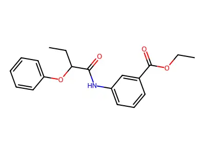 Ethyl 3-[(2-phenoxybutanoyl)amino]benzoate structure
