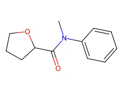 N-methyl-N-phenyltetrahydro-2-furancarboxamide structure