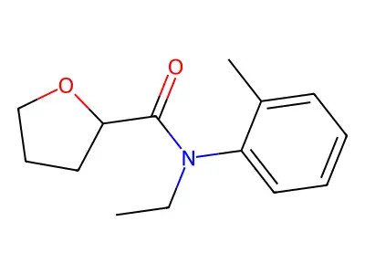 N-ethyl-N-(2-methylphenyl)oxolane-2-carboxamide structure