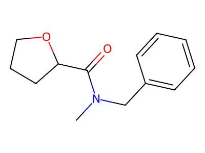 N-benzyl-N-methyloxolane-2-carboxamide structure