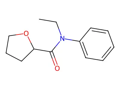 N-ethyl-N-phenyloxolane-2-carboxamide structure