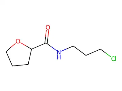 N-(3-chloropropyl)oxolane-2-carboxamide structure