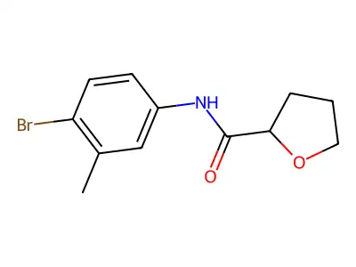 N-(4-bromo-3-methylphenyl)tetrahydro-2-furancarboxamide structure
