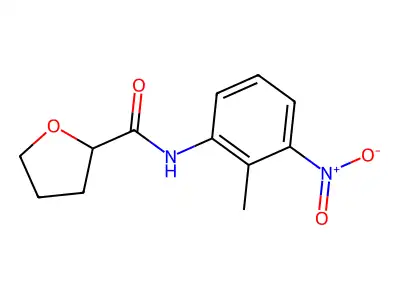 N-(2-methyl-3-nitrophenyl)tetrahydro-2-furancarboxamide structure
