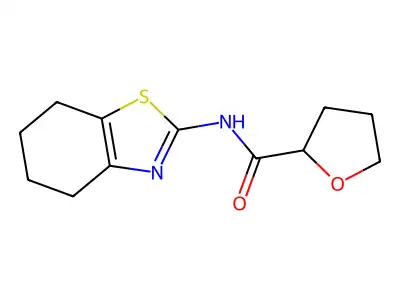 N-(4,5,6,7-Tetrahydrobenzo[d]thiazol-2-yl)tetrahydrofuran-2-carboxamide structure