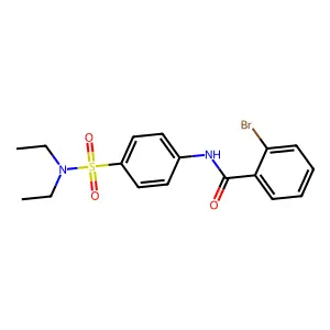 2-bromo-N-[4-(diethylsulfamoyl)phenyl]benzamide structure