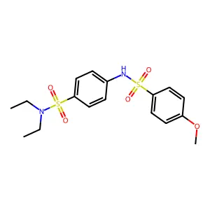 N,N-diethyl-4-[(4-methoxyphenyl)sulfonylamino]benzenesulfonamide structure