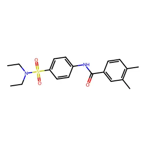 N-[4-(diethylsulfamoyl)phenyl]-3,4-dimethylbenzamide structure