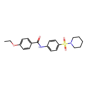 4-ethoxy-N-(4-piperidin-1-ylsulfonylphenyl)benzamide structure