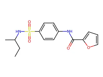 N-[4-(butan-2-ylsulfamoyl)phenyl]furan-2-carboxamide structure