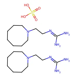 硫酸胍乙啶 structure