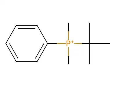 Dimethyl-phenyl-tert-butyl-phosphanium structure