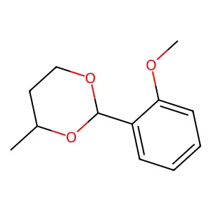 2-(2-Methoxyphenyl)-4-methyl-1,3-dioxane structure