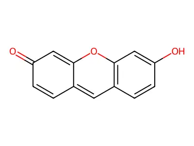 6-Hydroxy-3-xanthen-3-one structure