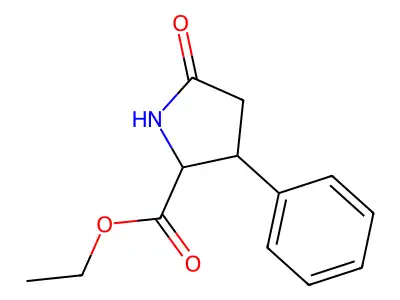Ethyl 5-oxo-3-phenylpyrrolidine-2-carboxylate structure