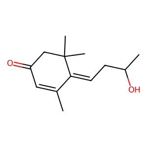 2-Cyclohexen-1-one, 4-(3-hydroxybutylidene)-3,5,5-trimethyl- structure