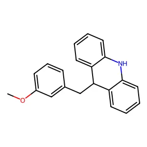 9-[(3-Methoxyphenyl)methyl]-9,10-dihydroacridine structure