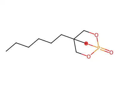 1,3-Propanediol, 2-hexyl-2-(hydroxymethyl)-, cyclic phosphate (1:1) structure