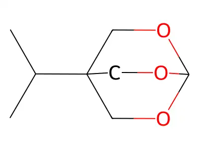 2,6,7-Trioxabicyclo(2.2.2)octane, 4-isopropyl- structure