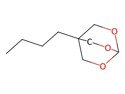 2,6,7-Trioxabicyclo(2.2.2)octane, 4-butyl- structure
