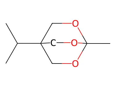 2,6,7-Trioxabicyclo(2.2.2)octane, 4-isopropyl-1-methyl- structure