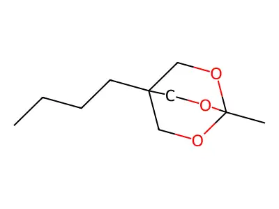 2,6,7-Trioxabicyclo(2.2.2)octane, 4-butyl-1-methyl- structure