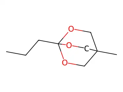 2,6,7-Trioxabicyclo(2.2.2)octane, 4-methyl-1-propyl- structure