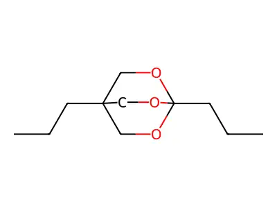 2,6,7-Trioxabicyclo(2.2.2)octane, 1,4-dipropyl- structure