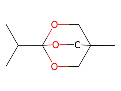 2,6,7-Trioxabicyclo(2.2.2)octane, 4-methyl-1-(1-methylethyl)- structure