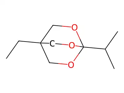 2,6,7-Trioxabicyclo(2.2.2)octane, 4-ethyl-1-isopropyl- structure