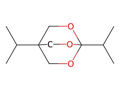 2,6,7-Trioxabicyclo(2.2.2)octane, 1,4-bis(1-methylethyl)- structure